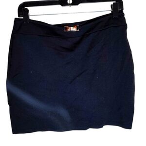 Rainbow black mini shirt